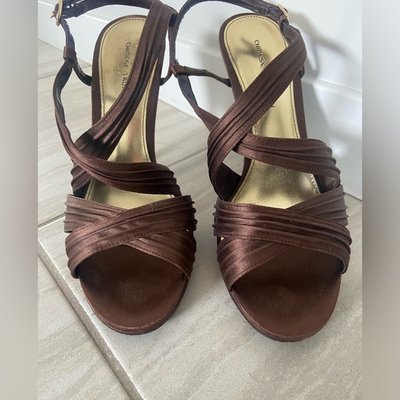 ❤️ 4 for‎ $25 ❤️Chinese laundry satin heels size 8 - Picture 6 of 6